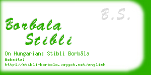 borbala stibli business card